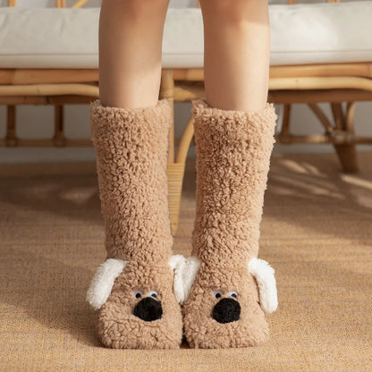 2026 New 3D Animal Plush Floor Socks🧦