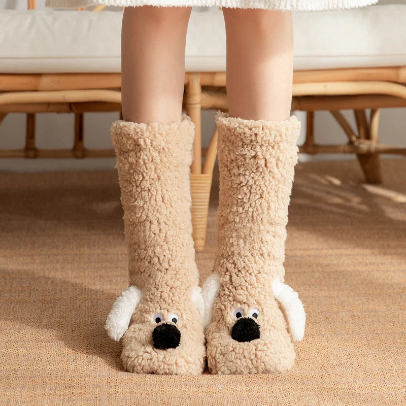 2026 New 3D Animal Plush Floor Socks🧦