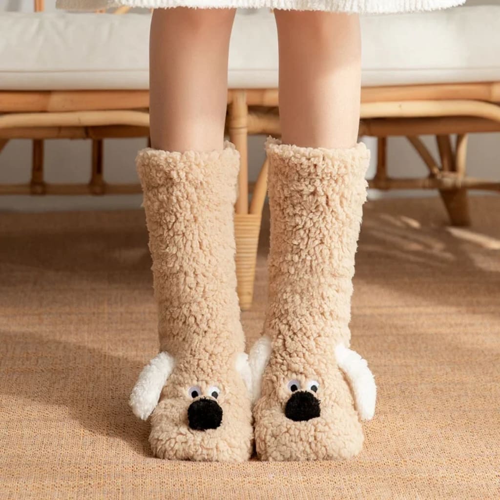 2026 New 3D Animal Plush Floor Socks🧦